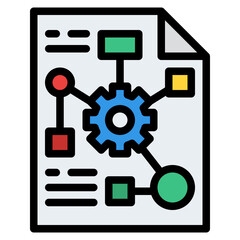 scheme design thinking practical process knowledge icon