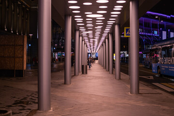 corridor at night