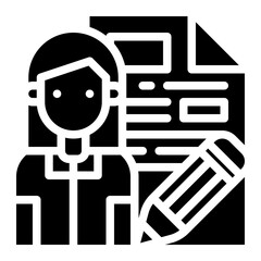 writer content publishing copywriting blog posts icon