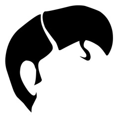 Transparent png image of men's hairstyle tattoo suitable for t-shirt stickers and others