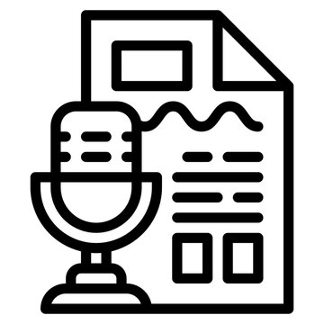 transcribe content publishing copywriting blog posts icon