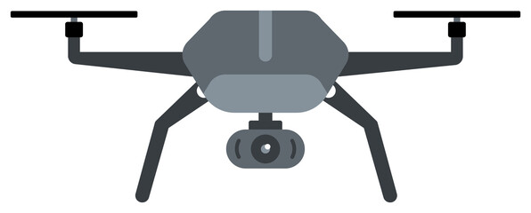 Drone with a camera icon.