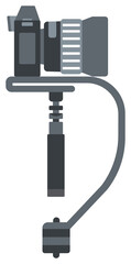 Handheld Steadicam Camera Stabilizer icon.