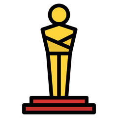 award movie cinema entertain free time icon