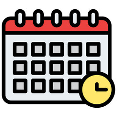 calendar date time schedule icon