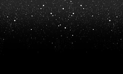 Falling snow at night. Bokeh lights, flying snowflakes in the air. Overlay texture. Snowstorm	
