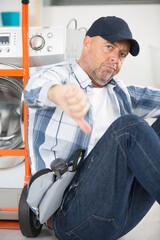 angry plumber