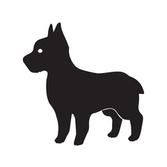 テリア犬のシルエット