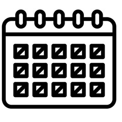 calendar date time schedule icon