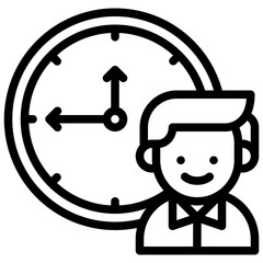 personal time date time schedule icon