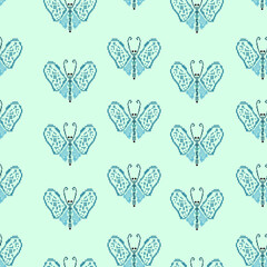 seamless pattern of butterfly shape for the background