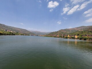 Fototapeta premium Lavasa Lake in Lavasa City near Pune