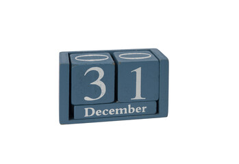a calendar with the date of December 31st.