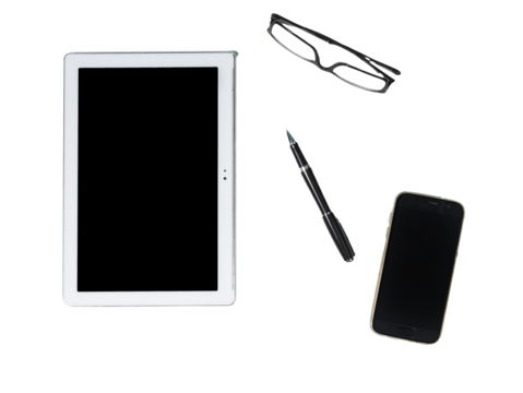 A tablet and a mobile phone - Powered by Adobe