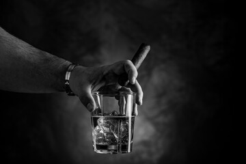 Zigarre im Studio fotografiert