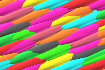 colorful felt tip pens background