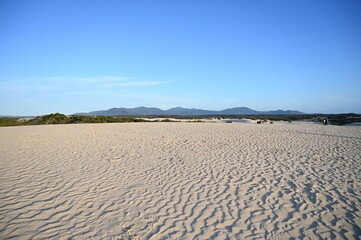 Sand view of the beach