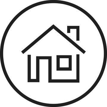 recommend clip art: Real estate line  icon