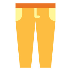 trousers flat icon style