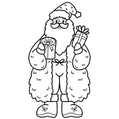 christmas cute cartoon card christmas tree santa