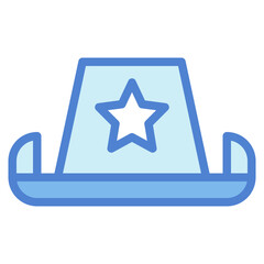 hat two tone icon style