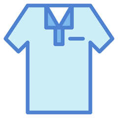 polo shirt two tone icon style