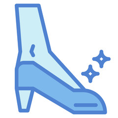 shoe two tone icon style