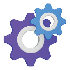 Development 3d rendering isometric icon.