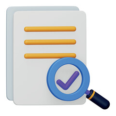 Evaluation 3d rendering isometric icon.