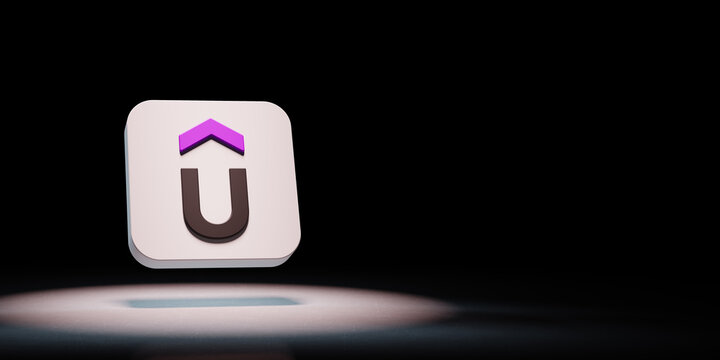 Udemy App Icon Spotlighted on Black Background