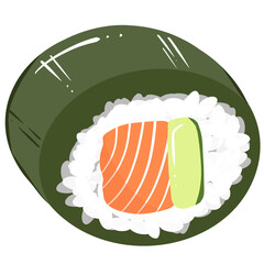 Salmon maki sushi japanese dishes asian delicious food
