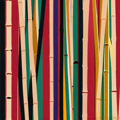 Bamboo Texture - AI Generated Art