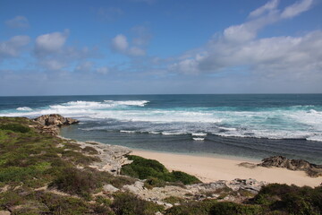 Fototapeta na wymiar Beach scene, Cape Vlamingh, Rottnest Island, Western Australia.