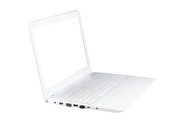 laptop, laptop with blank screen, isolated