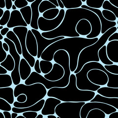 Abstract seamless pattern. Neirographic waves.
