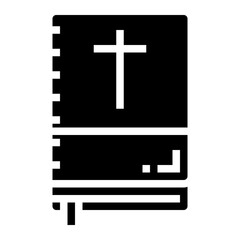 Fototapeta premium bible glyph icon style