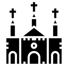 church glyph icon style