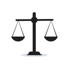 Justice scale Court symbol vector illustration