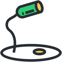Naklejka premium Computer Mic Vector Icon