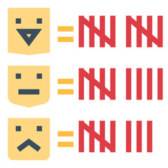 vote flat icon style