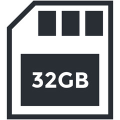 Memory Card Vector Icon