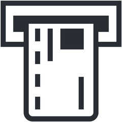 Atm Withdrawal Vector Icon