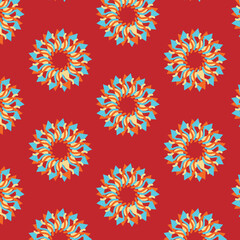 Fototapeta na wymiar ceative modern seamless pattern vector for new season textile, wraping, background