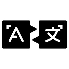 translate glyph icon style