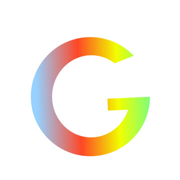 google icon vector. Linear style sign for mobile concept and web design. google symbol illustration. Pixel vector graphics - Vector. Colored