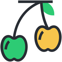 Cherry Vector Icon