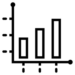 statistics line icon style