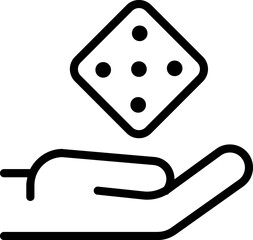 Dice; game; play icon
