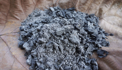 Small pieces of charcoal for cooking and heating in winter.