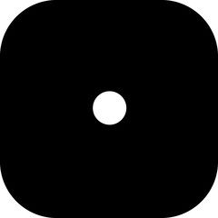 Dice glyph black icon